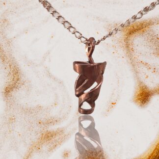 Copper  twisted pendant